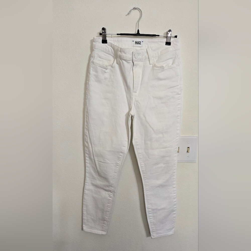 PAIGE Women's Skinny White Jeans